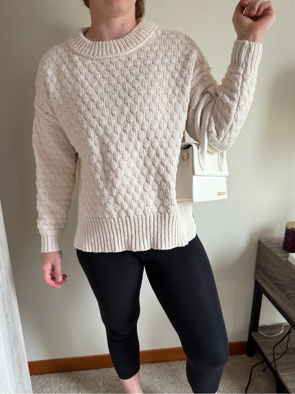 Aerie Cozy Cream Knit Sweater - Women's Pullover